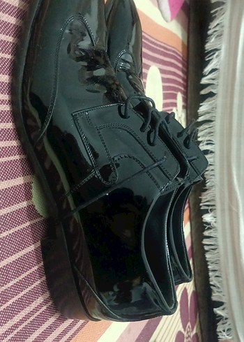 Erkek Siyah Rugan Klasik Ayakkabı - Görsel 3