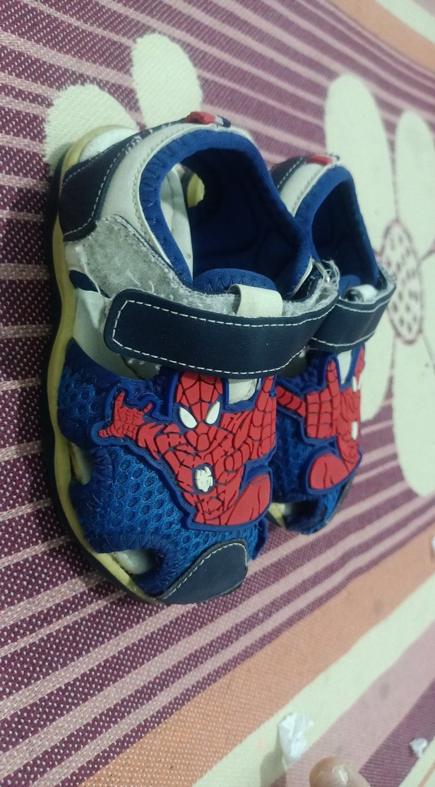 Mavi Örümcek Adam Baskılı Erkek Çocuk Terlik - Görsel 2