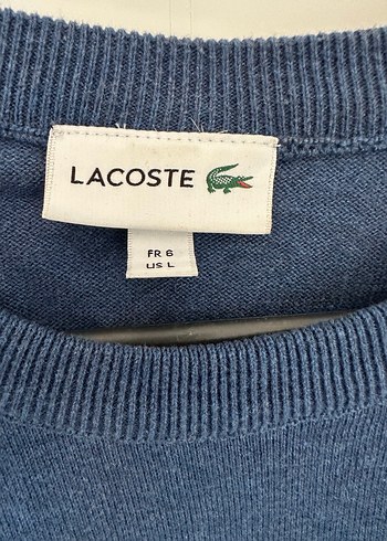 Lacoste Mavi Uzun Kollu Triko - Görsel 2