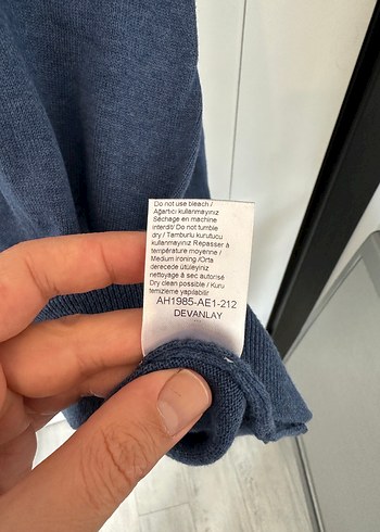 Lacoste Mavi Uzun Kollu Triko - Görsel 5