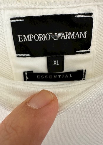 Emporio Armani Beyaz Pamuklu Sweatshirt - Görsel 2