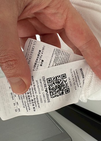 Emporio Armani Beyaz Pamuklu Sweatshirt - Görsel 4