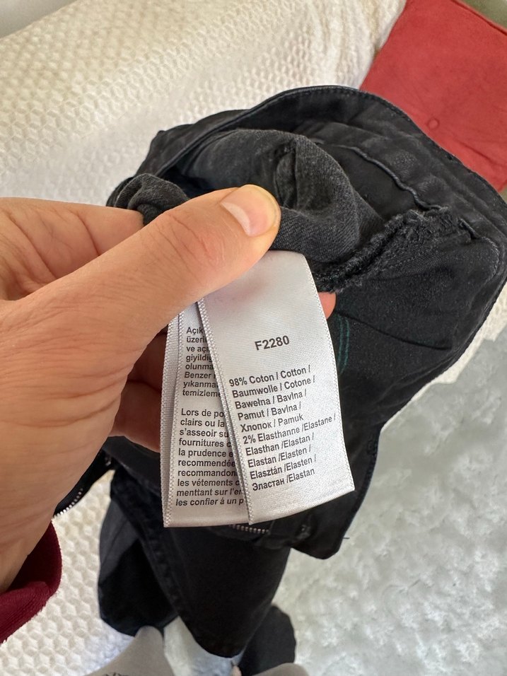 Lacoste Siyah Kot Pantolon - Görsel 5