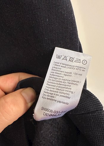 Lacoste Siyah Oversize Unisex Sweatshirt - Görsel 7