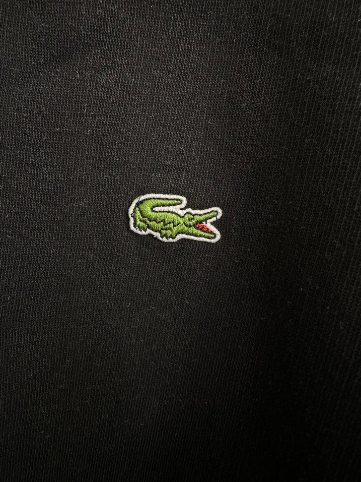 Lacoste Siyah Oversize Unisex Sweatshirt - Görsel 2