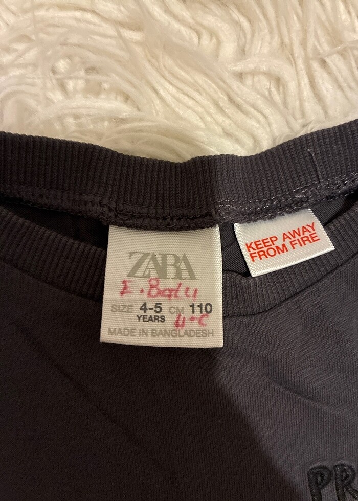 4-5 yaş Zara tişört - Görsel 2
