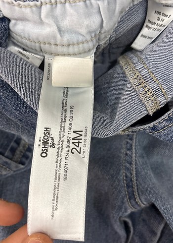 Nakışlı Mavi Erkek Kot Salopet - Görsel 5