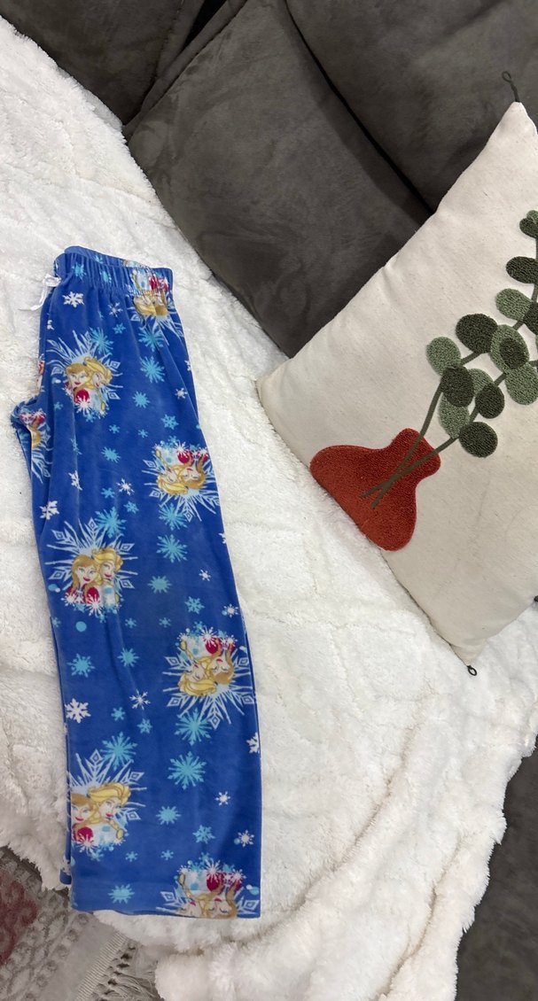 Baskılı Mavi Çocuk Polar Pijama Altı - Görsel 2
