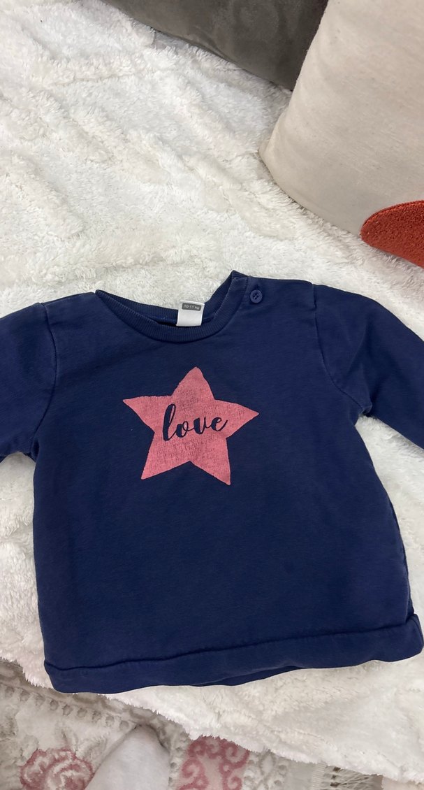 Kız Çocuk Renkli Baskılı Sweatshirt - Görsel 2