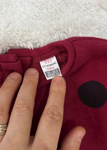 Bordo Uzun Kollu Kız Çocuk kazak - Görsel 2