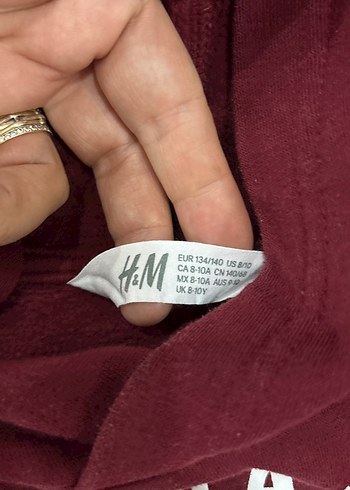 Bordo Kapüşonlu Kız Sweatshirt - Görsel 3