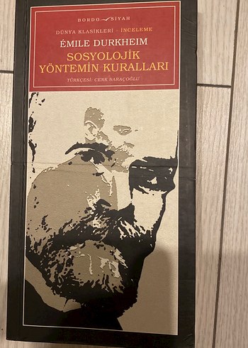 Émile Durkheim Sosyolojik Yöntemin Kuralları Kitabı