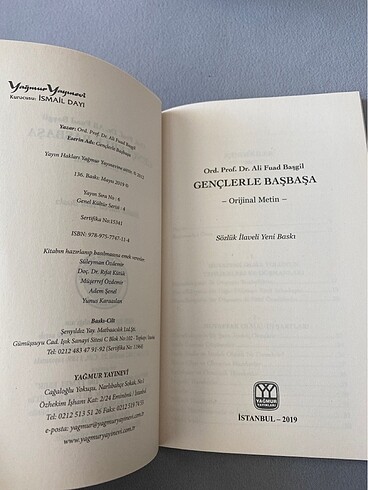 GENÇLERLE BAŞBAŞA - ALİ FUAD BAŞGİL