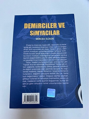 Beden MIRCEA ELIADE Demirciler ve simyacılar