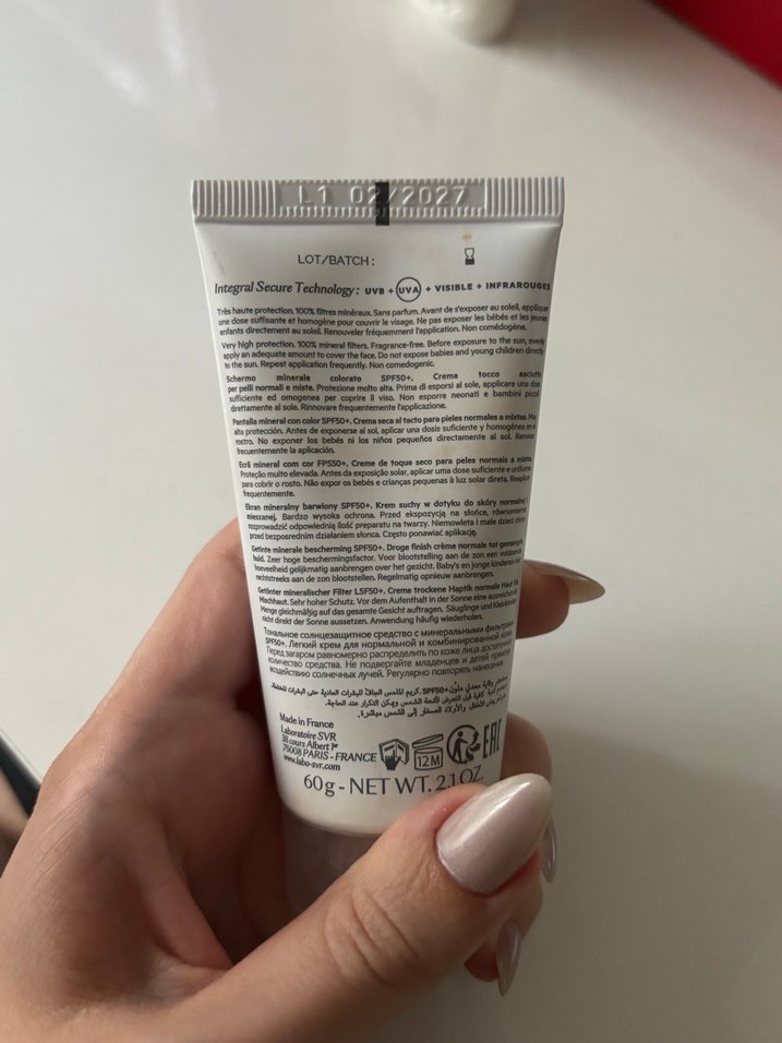 SVR SPF 50+ Mineral Tonlu Güneş Kremi - Görsel 3