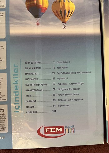 FEM 11. Sınıf Eşit Ağırlık Sözel kaynak kitap - Görsel 3
