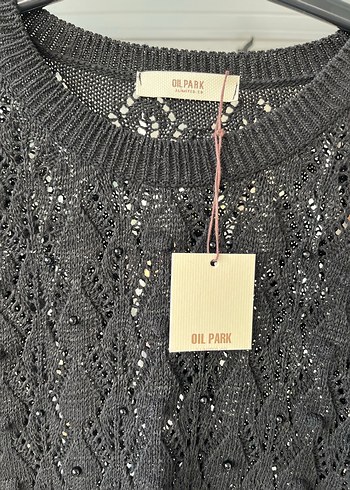 İncili siyah kazak - Görsel 6