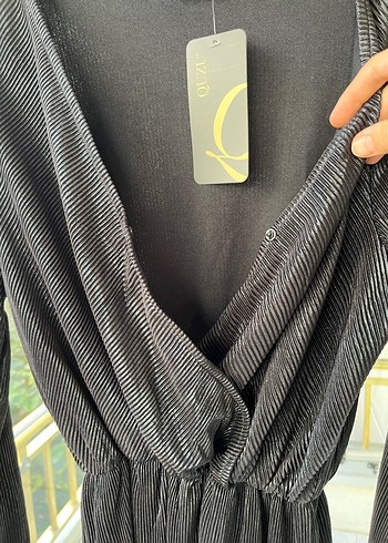 Quzu siyah elbise - Görsel 4