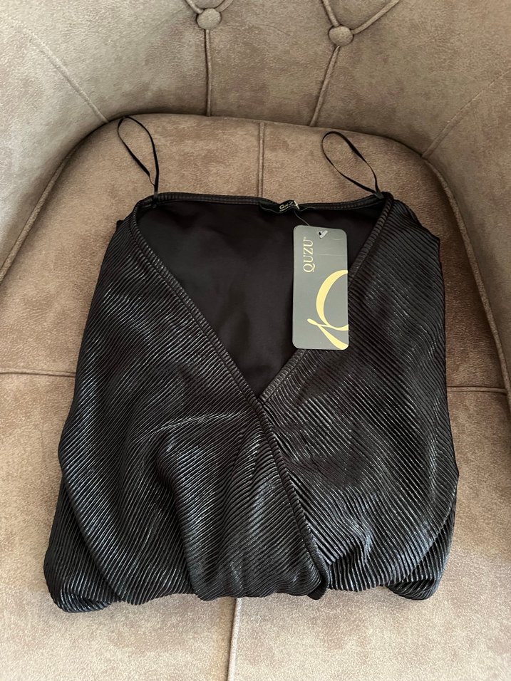 Quzu siyah elbise - Görsel 5