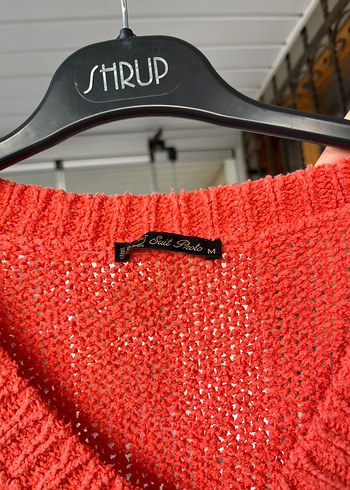 Nar çiçeği triko kazak - Görsel 3