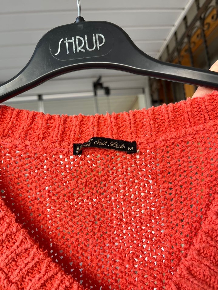 Nar çiçeği triko kazak - Görsel 3