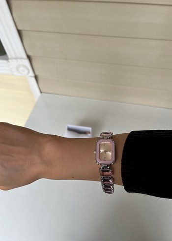 Pembe swarowski taşlı saat - Görsel 5