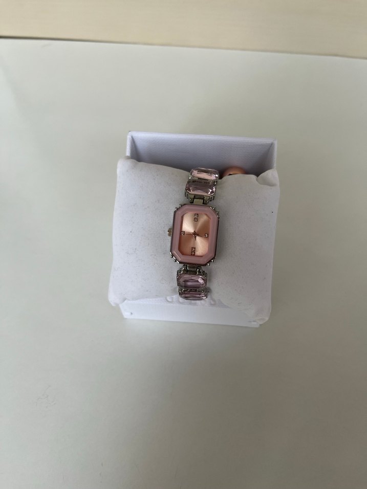 Pembe swarowski taşlı saat - Görsel 2