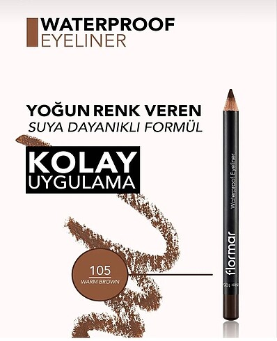 Beden Flormar göz kalemi eyeliner