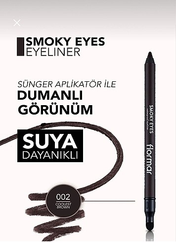 Flormar Flormar smokey göz kalemi eyeliner