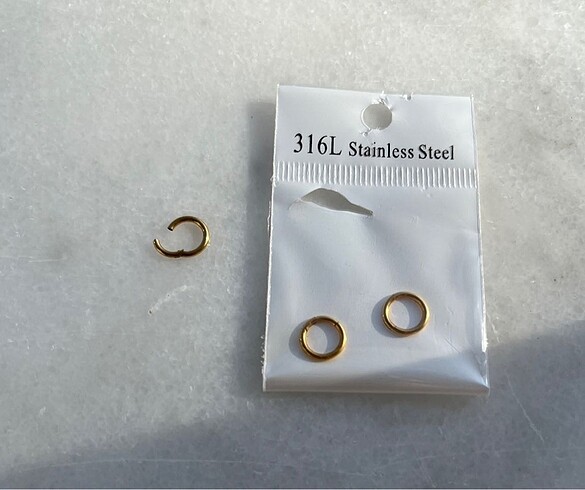 Beden altın Renk Çelik halka piercing