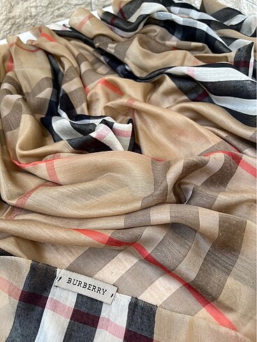 Beden camel Renk Burberry şal