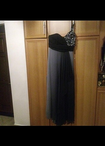 42 Beden gri Renk Gece elbisesi