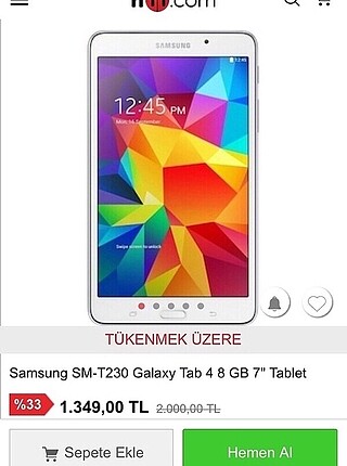 Samsung Samsung galaxy tab 4 7 inç