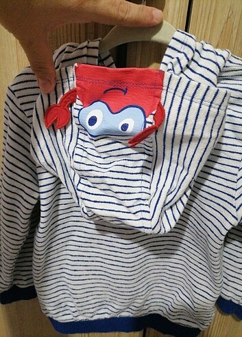 Lcw bebek kapüşonlu çüzgili ceket