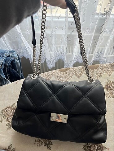  Beden siyah Renk Stradivarius çanta