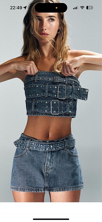 Pull and Bear Mini kot etek