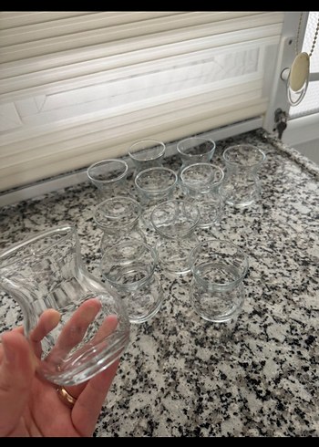  Beden Şeffaf Çay Bardakları Seti