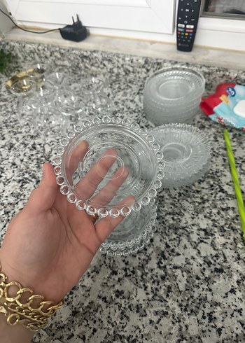 Nakışlı Vintage Cam Tabak