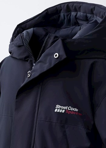 Blok renkli şişme mont - Görsel 5