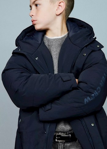 Blok renkli şişme mont - Görsel 2