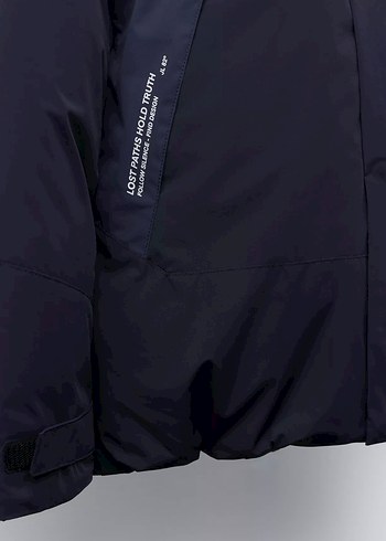 Blok renkli şişme mont - Görsel 6