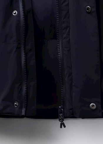 Blok renkli şişme mont - Görsel 7