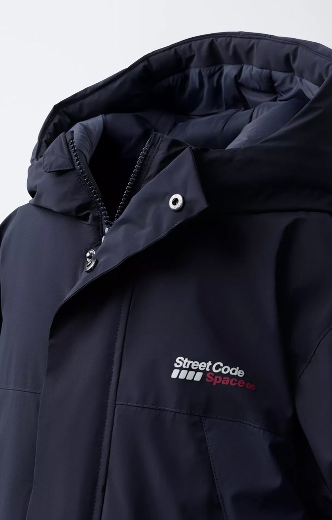 Blok renkli şişme mont - Görsel 5