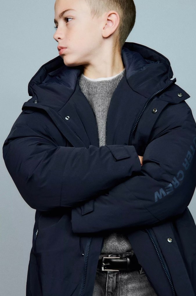 Blok renkli şişme mont - Görsel 2