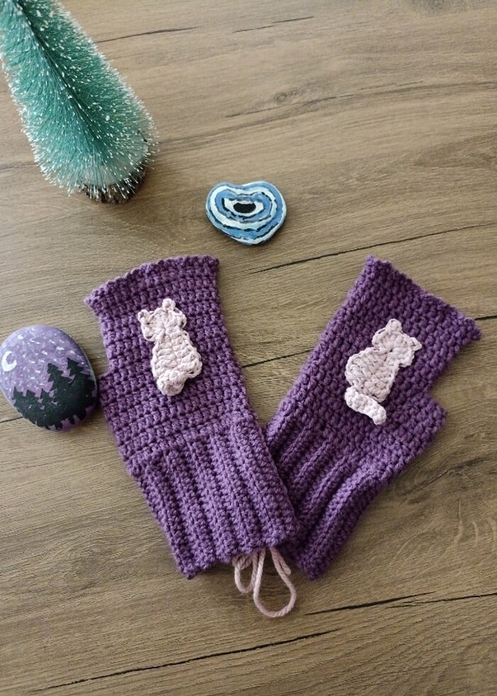 Örgü eldiven - Görsel 3