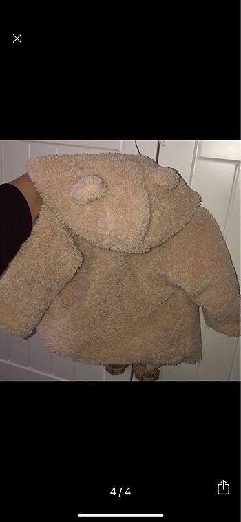 6-9 Ay Beden camel Renk Bebek ceket