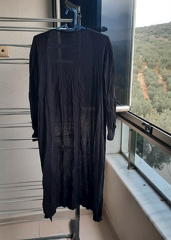 Kadın Siyah Uzun Kollu Gevşek Siyah Giyinme - Görsel 2