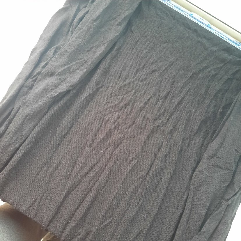 Kadın Siyah Uzun Kollu Gevşek Siyah Giyinme - Görsel 3