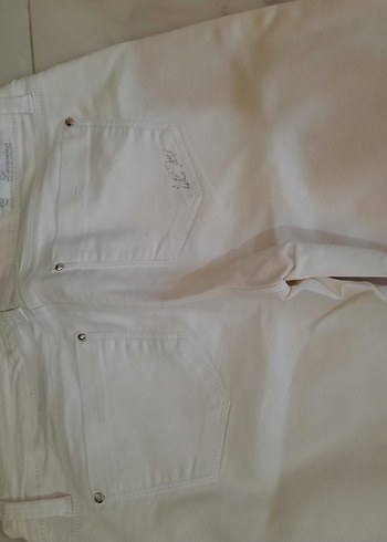 Beyaz Kadın Kumaş Pantolon - Görsel 5