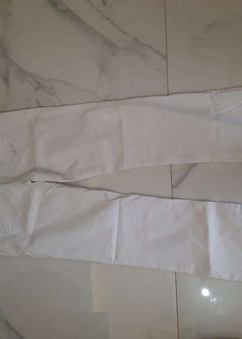 Beyaz Kadın Kumaş Pantolon - Görsel 6